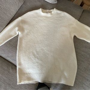 Bershka oversized white sweater